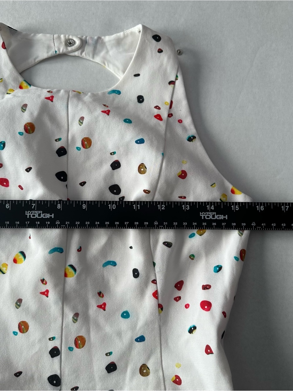 Akris Punto Boulder print fit and flare dress with key hole back - size 4 - Picture 5 of 7